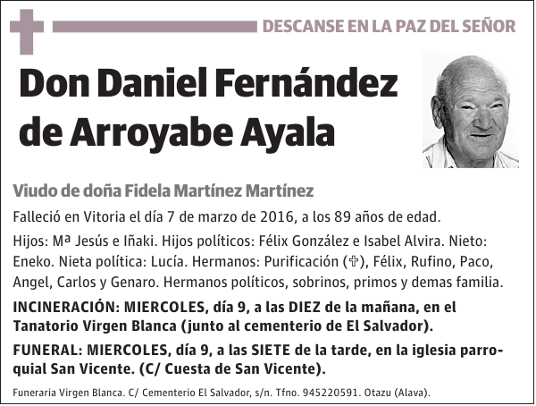 Daniel Fernández de Arroyabe Ayala