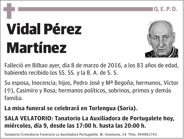 Vidal Pérez Martínez