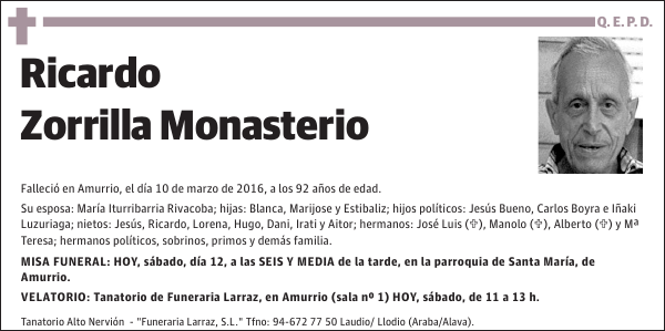 Ricardo Zorrilla Monasterio