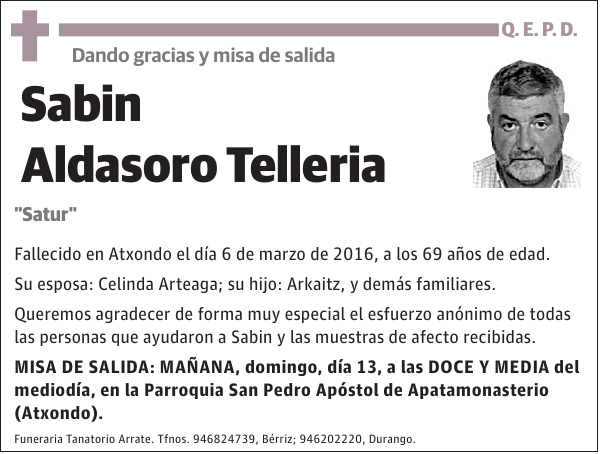 Sabin Aldasoro Telleria