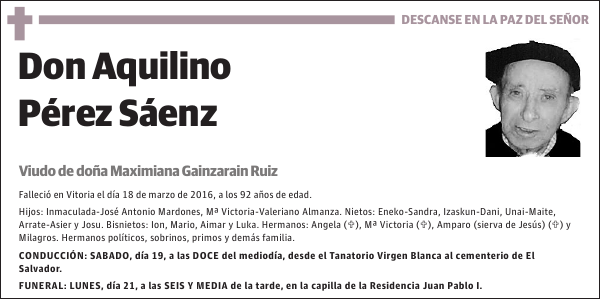 Aquilino Pérez Sáenz