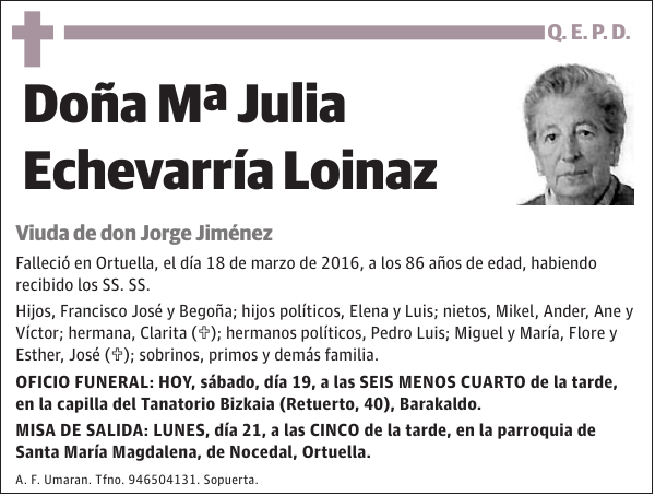 Mª Julia Echevarría Loinaz