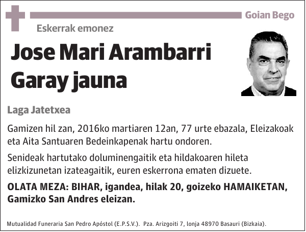 Jose Mari Arambarri Garay