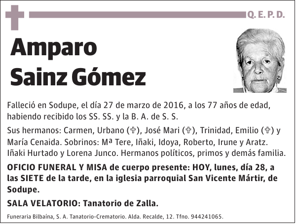 Amparo Sainz Gómez