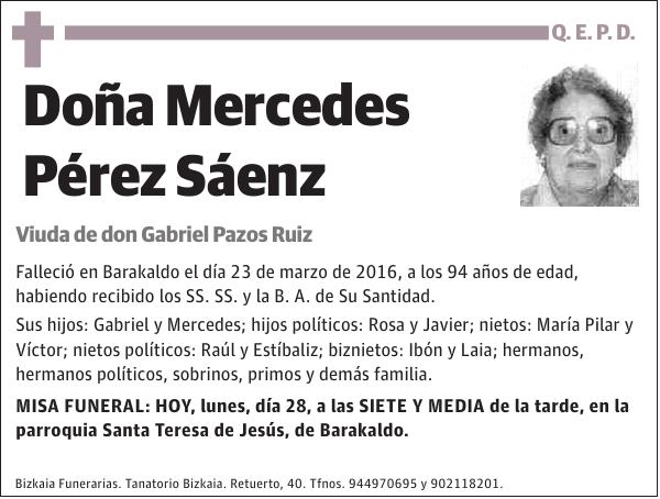 Mercedes Pérez Sáenz
