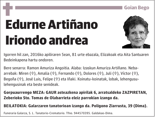 Edurne Artiñano Iriondo