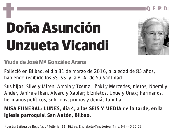 Asunción Unzueta Vicandi