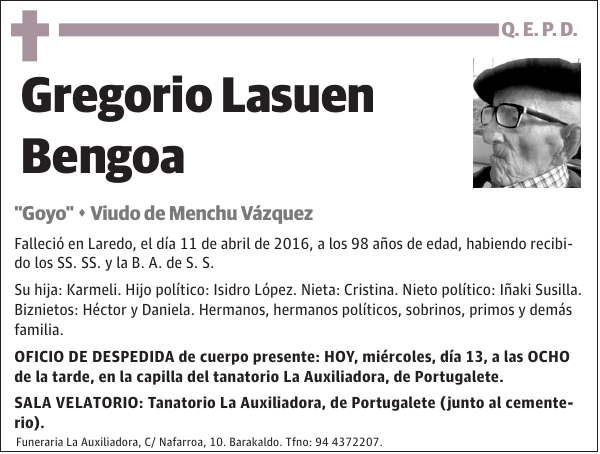 Gregorio Lasuen Bengoa