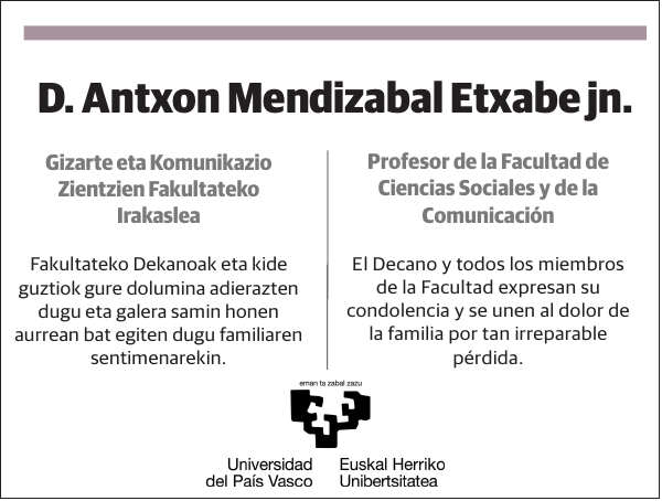 Antxon Mendizabal Etxabe