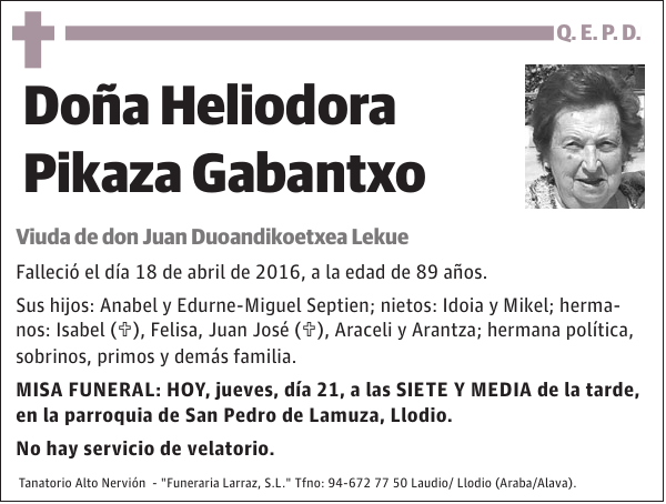 Heliodora Pikaza Gabantxo