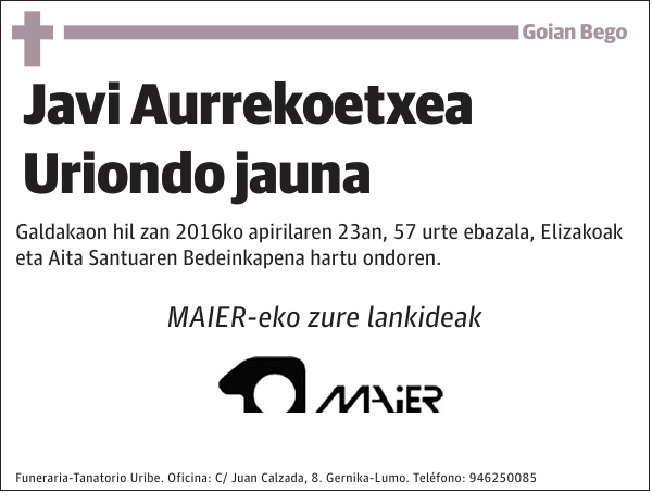 Javi Aurrekoetxea Uriondo
