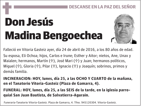 Jesús Madina Bengoechea