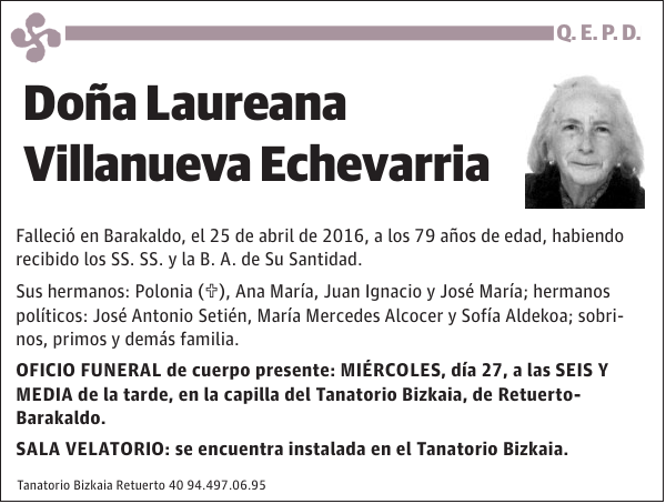 Laureana Villanueva Echevarria