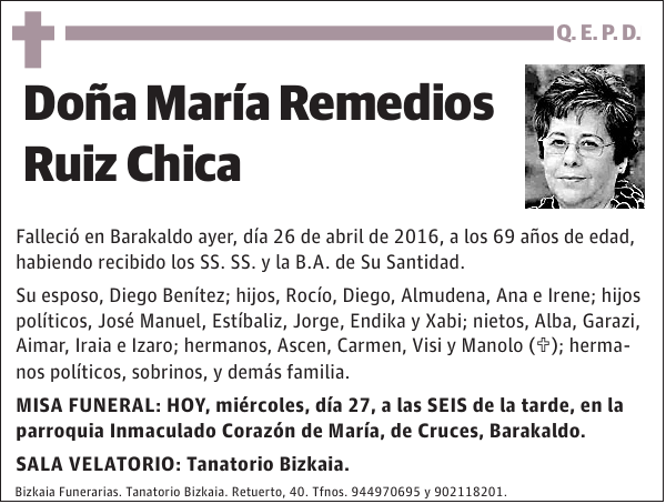 María Remedios Ruiz Chica