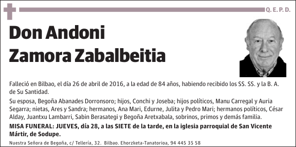 Andoni Zamora Zabalbeitia