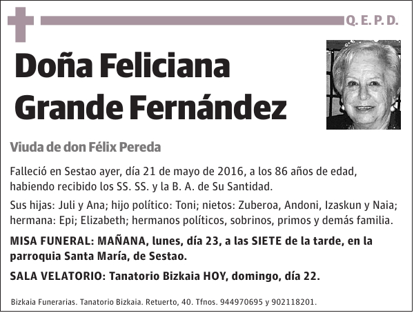 Feliciana Grande Fernández