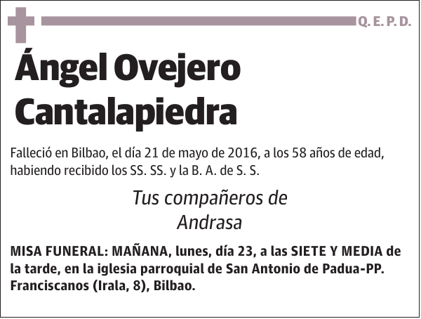 Ángel Ovejero Cantalapiedra