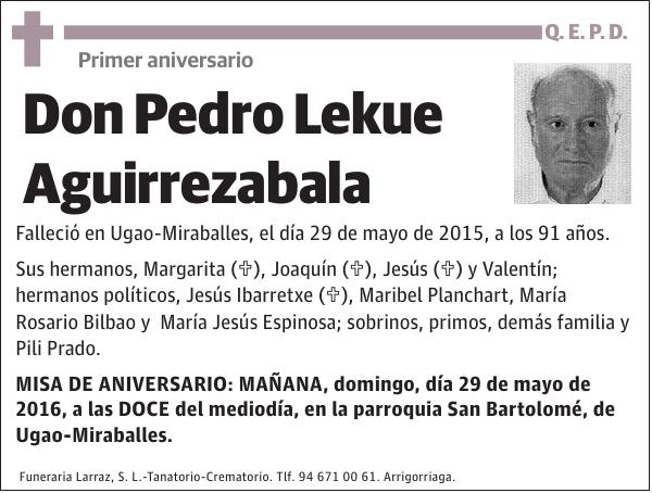Pedro Lekue Aguirrezabala
