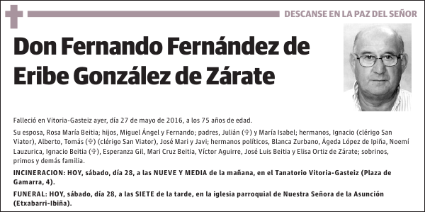 Fernando Fernández de Eribe González de Zárate