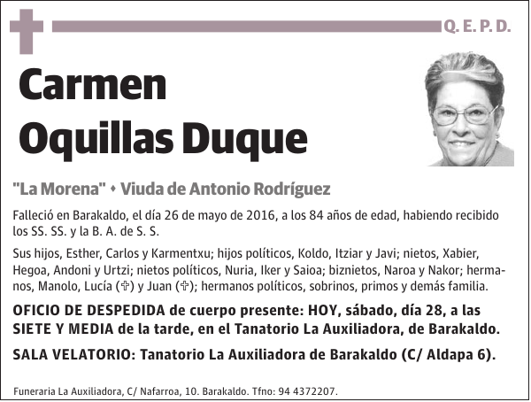 Carmen Oquillas Duque