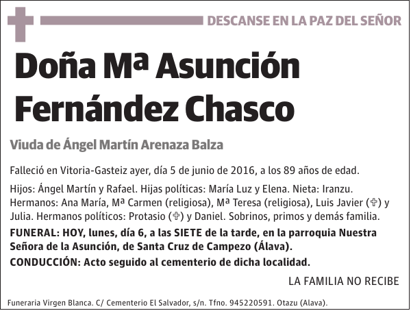 Mª Asunción Fernández Chasco