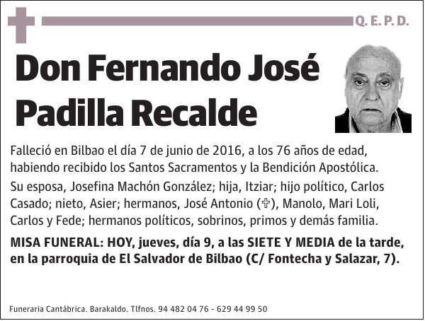 Fernando José Padilla Recalde