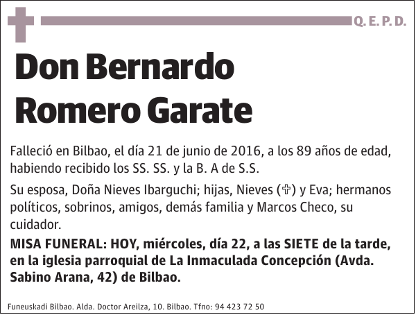 Bernardo Romero Garate