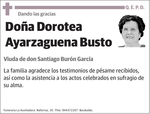 Dorotea Ayarzaguena Busto
