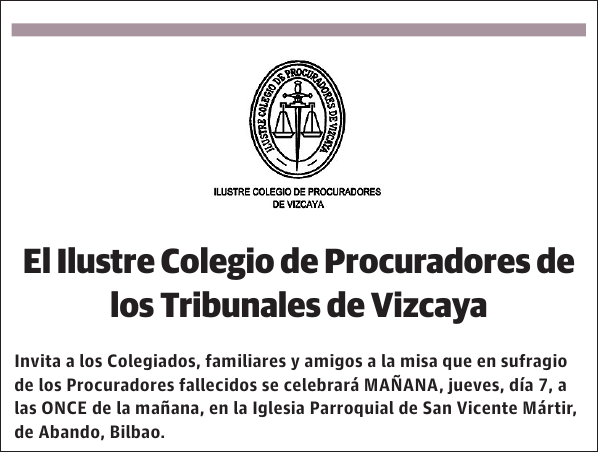 El Ilustre Colegio de Procuradores