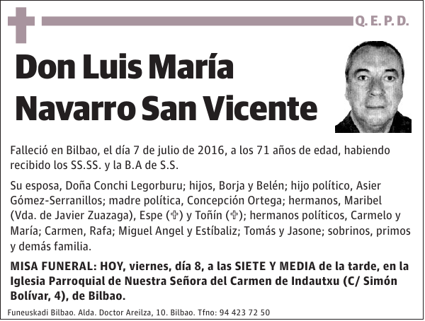 Luis María Navarro San Vicente
