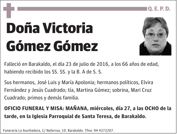 Victoria Gómez Gómez