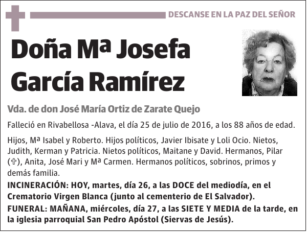 Mª Josefa García Ramírez