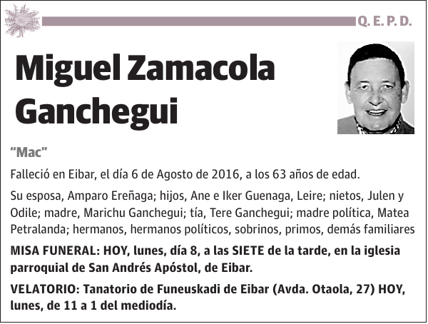 Miguel Zamacola Ganchegui