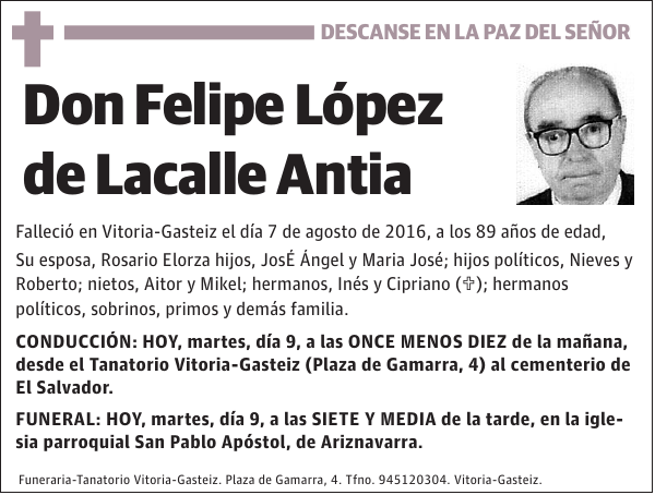 Felipe López de Lacalle Antia