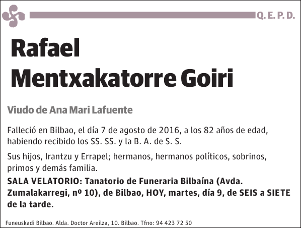 Rafael Mentxakatorre Goiri