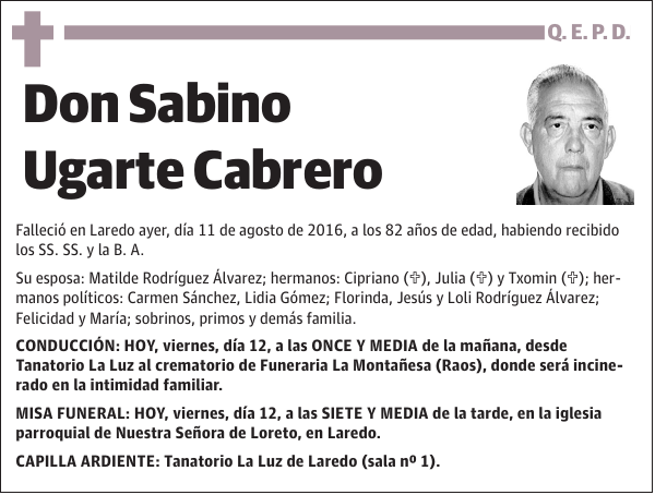 Sabino Ugarte Cabrero