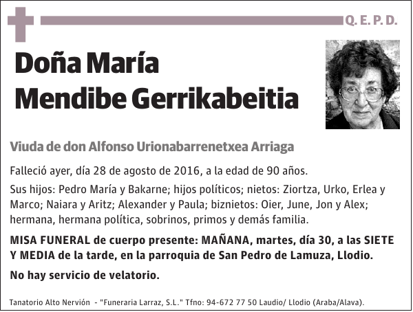 María Mendibe Gerrikabeitia