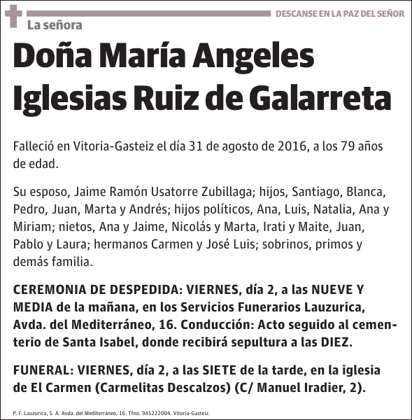 María Angeles Iglesias Ruiz de Galarreta