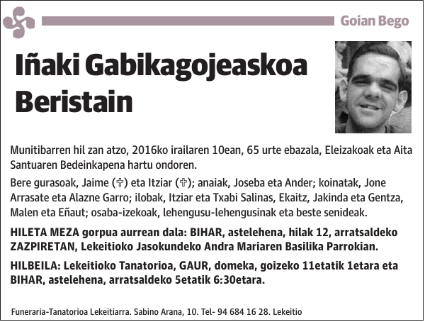 Iñaki Gabikagojeaskoa Beristain