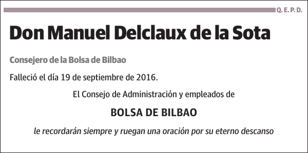 Manuel Delclaux de la Sota