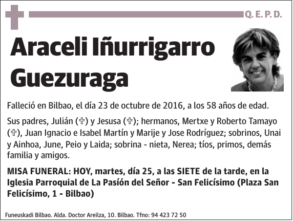 Araceli Iñurrigarro Guezuraga