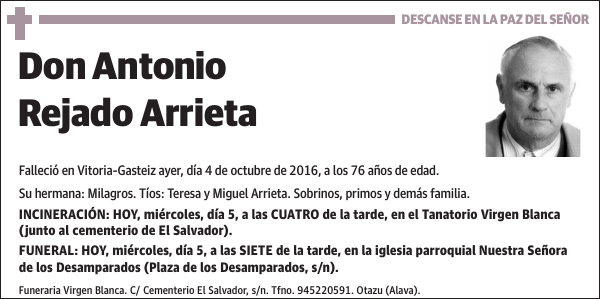 Antonio Rejado Arrieta