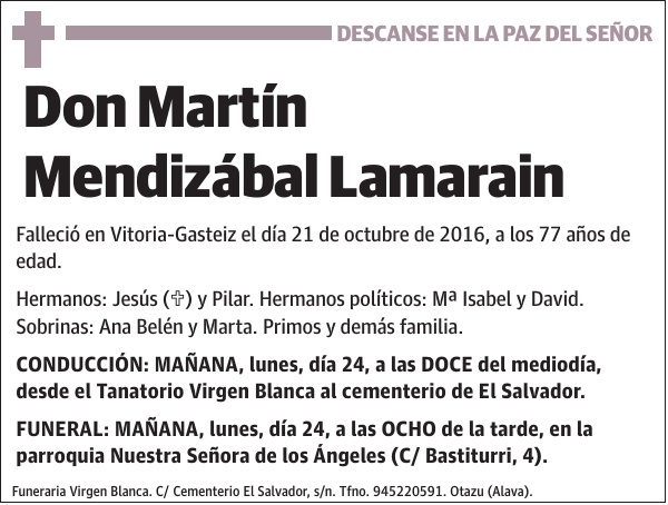 Martín Mendizábal Lamarain