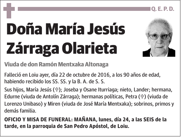 María Jesús Zárraga Olarieta