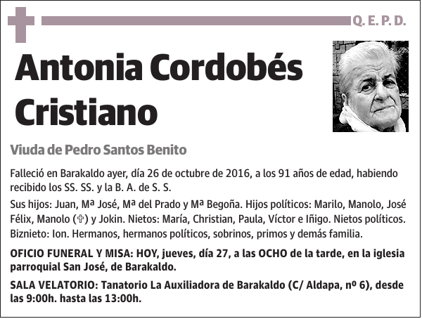 Antonia Cordobés Cristiano