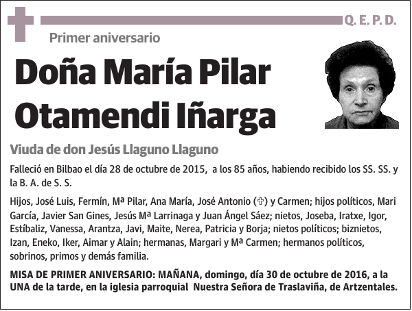 María Pilar Otamendi Iñarga