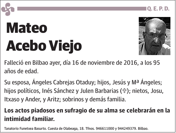 Mateo Acebo Viejo