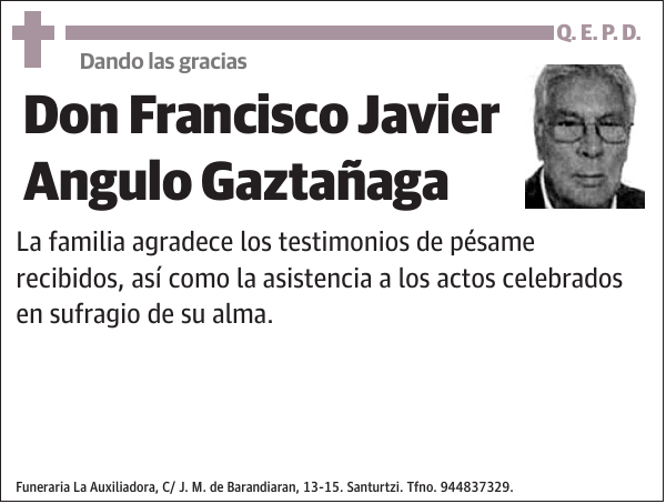 Francisco Javier Angulo Gaztañaga