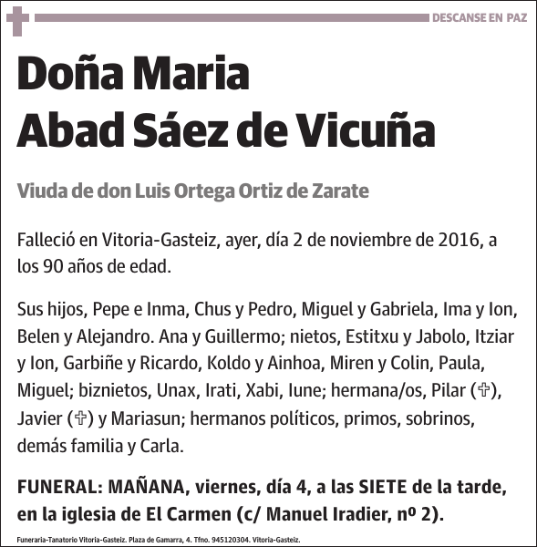 Maria Abad Sáez de Vicuña