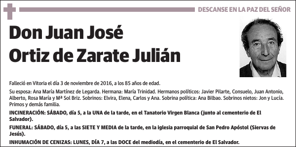 Juan José Ortiz de Zarate Julián